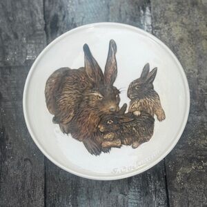 Goebel White Ceramic Plate - Mother's Series 1975